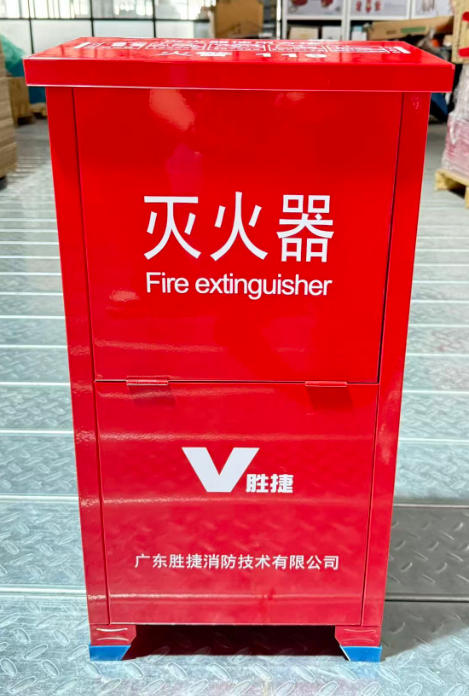 翻盖式置地型单体类灭火器箱